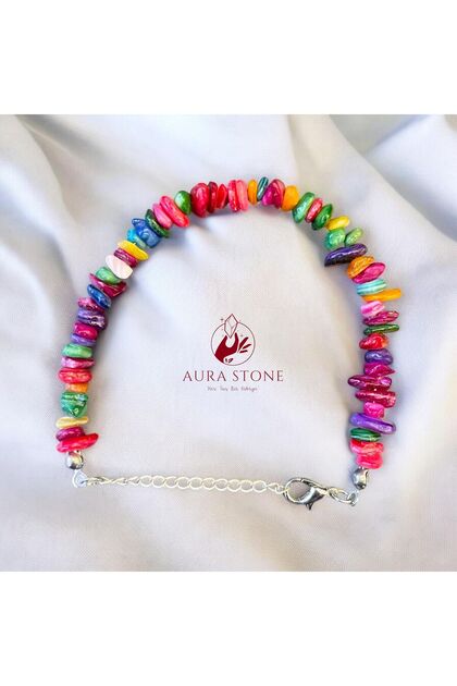 Aurastone Colorful Sedeftaşı Broken Stone Bracelet