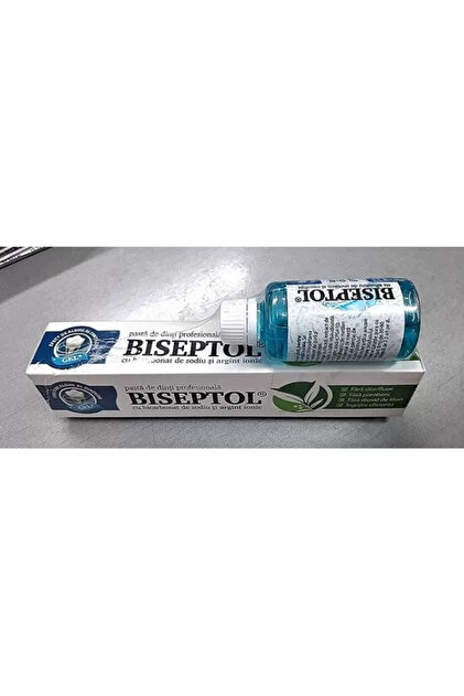 Dacia Plant BiSeptol professional toothpaste with sodium bicarbonate and  ionic silver, 75ml, (+50ml mouthwash sample)- Trendyol