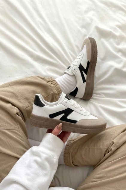 Women's White Daily Classic Sports Shoes Nk4156