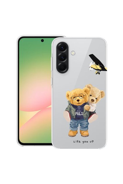 Θήκη για Samsung Galaxy A17 5G με Σχέδιο Αρκουδάκι "Lift me up ", Διαφανής Λεπτή Σιλικόνη, Αντικραδασμική, 2059629 T 933