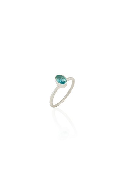 Kadir Jewellery 925 Ayar Gümüş Kaplama Zirkon Taşlı Kadın Minimal Yüzük