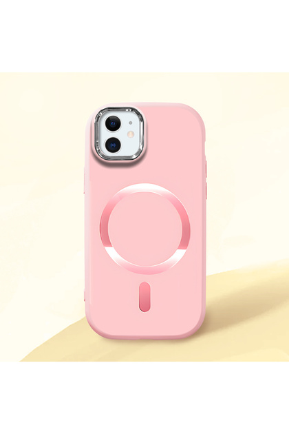 NANOSPACE Apple iPhone 12 Mini İle Uyumlu Mag-safe Silikon Sert