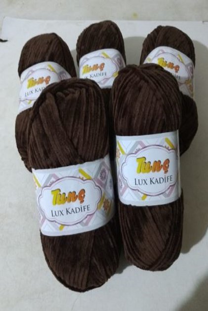 Lux Velvet Rope Coffee Brown 5 Pieces Colar : 217