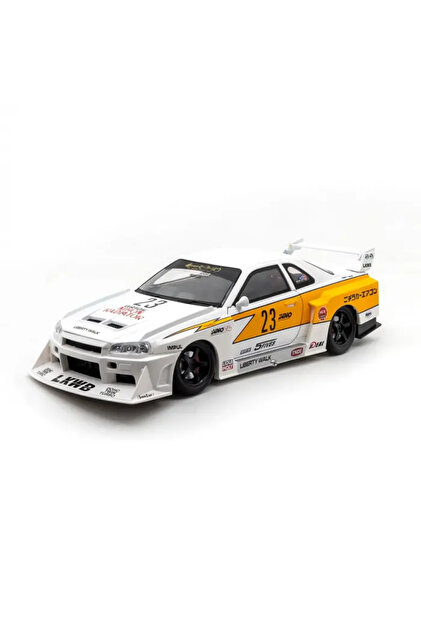 HOBBİEZ WORLD Nissan Skyline GT-R R34 Liberty Walk Gri 1/24 Model