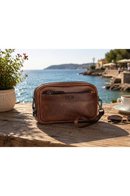 Diga 1693 Genuine Leather Portfolio Handbag
