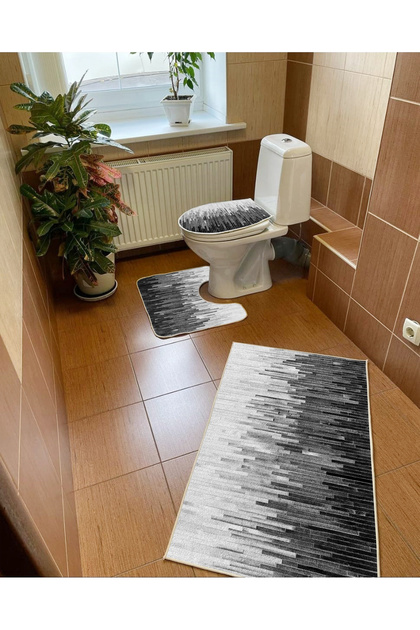 Patron B-232 Non-Slip Base Triple Bathroom Set, Machine Washable, a Quality Product
