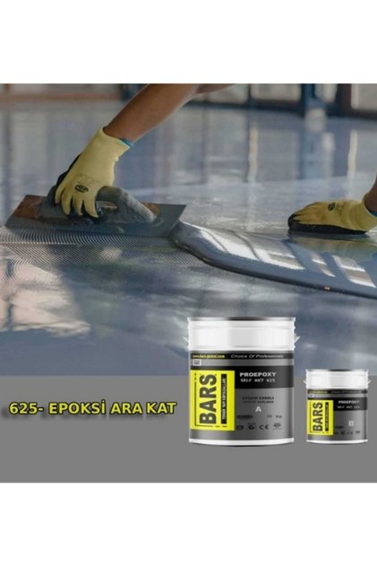 PROEPOXY SELF AKT 625 Epoksi Ara Kat Dolgu 20 KG – Self Leveling, Yarı Mat RAL: 7040 Gri