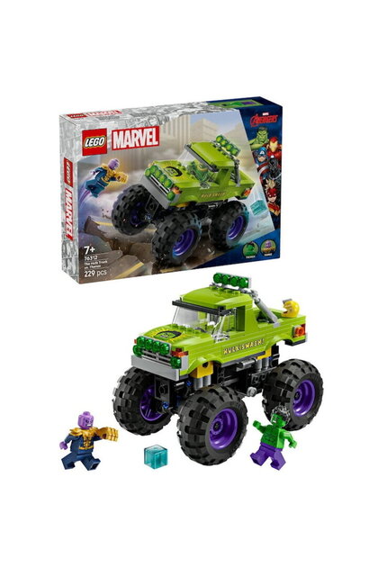 ® Marvel Toy - Hulk in Off-Road Vehicle Vs. Thanos 76312, 229 Pieces, 7 Years+