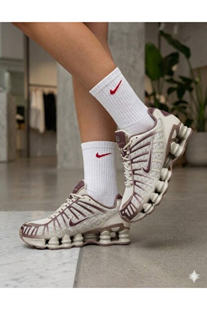 Nike Shox TL “Light Bone/Mink Brown” Unisex Spor Ayakkabı