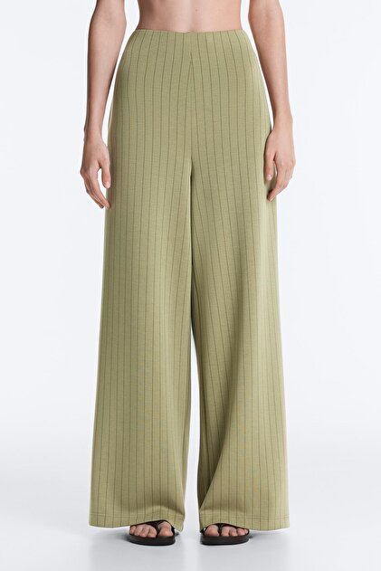 Oysho High rise modalli yumuşak dokunuşlu geniş paça pantolon