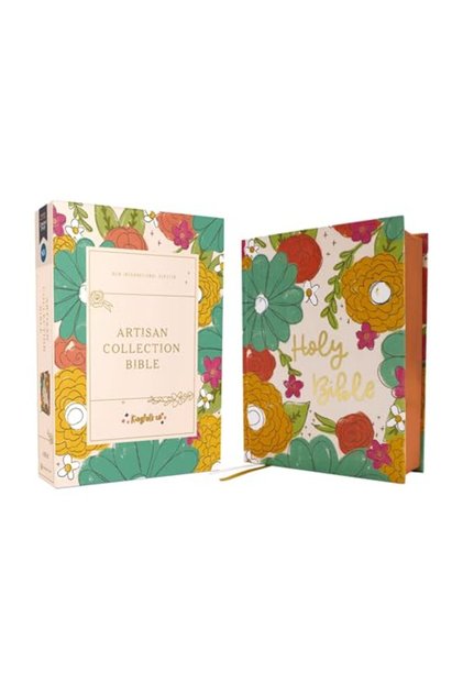 NIV, Artisan Collection Bible, Cloth over Board, Multi-Color/Floral, Red Letter, Comfort Print