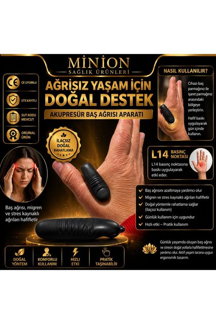 Parmaklık Baş Ağrısı Manyetik Akupunktur Aparatı