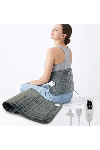 Large Electric Heating Pad (12" x 24") for Back, Shoulder, and Neck Pain Relief