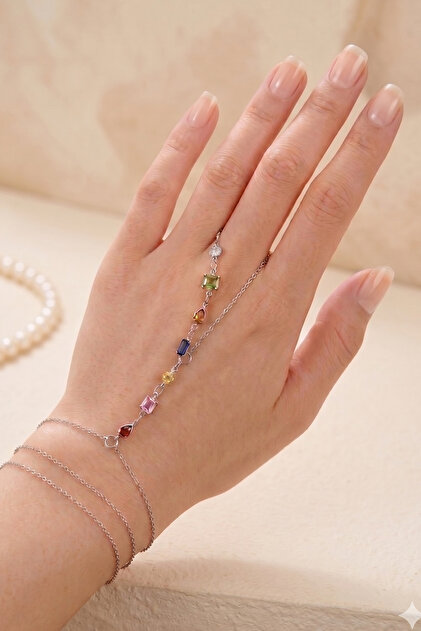 jewelry jellyメル3個 M Miel Kadın gümüş zirkon taş zarif şahmeran - Fiyatı, Yorumları
