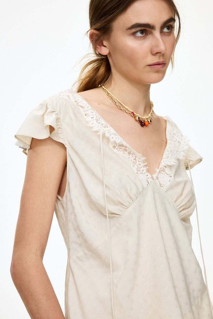 Jacquard-weave top