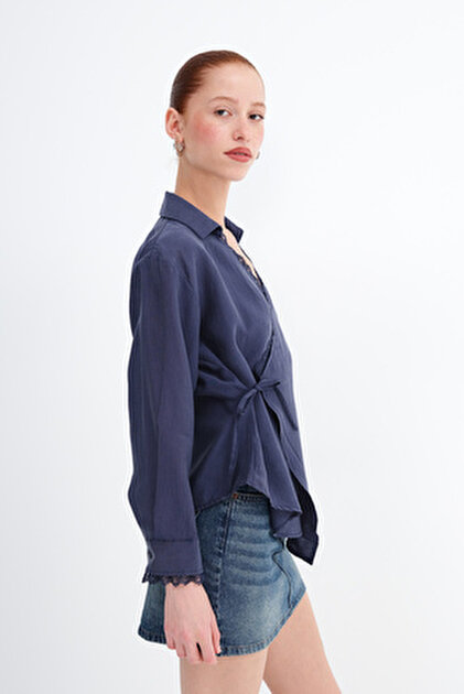 Addax Zippered Sleeveless Shirt G18133- Trendyol