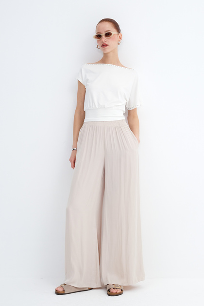 Addax Saten Wide Leg Pantolon PN17298 - Fiyatı, Yorumları