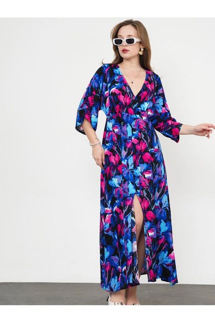 Stylish and Comfortable Flower-Patterned Dress