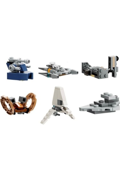 Star Wars - Aat + N-1 Starfighter + The Justifier + Hailfire Droid + Imperial Shuttle + Imperial Star Destroyer