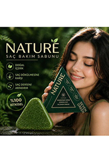 Natural Seven Herbal Anti- Şampuan Bar (12 bitkisel içerikli