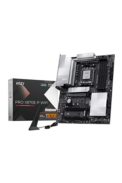 MSI PRO X870E-P WIFI DDR5 AMD X870E AM5 Soket DDR5 8200+(OC)MHz