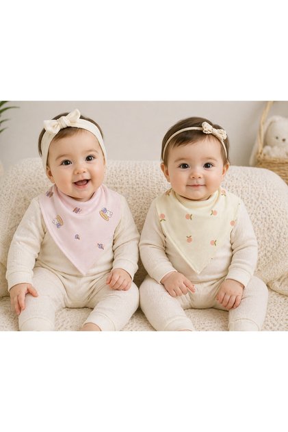 Greenmoon Organic 100% Cotton 2-Piece Baby Collar/Bib
