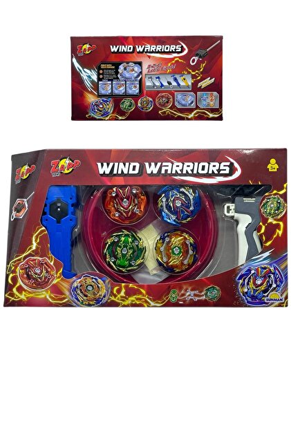 SCOWETTO Zapp Toys Wind Warriors - 4'lü Metal Savaş Topacı ve