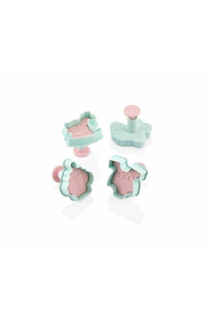 Baby Car (BABY SHOWER) Baby Stroller Press-on Cookie Mold, Sugar Dough Cutter