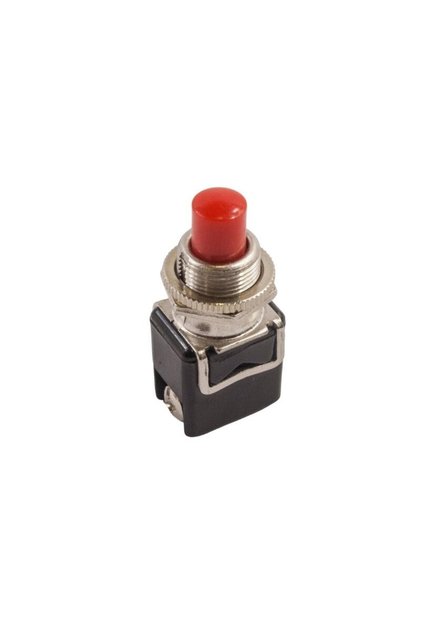 PBS-13B 12mm Yaylı Push Buton - Kırmızı