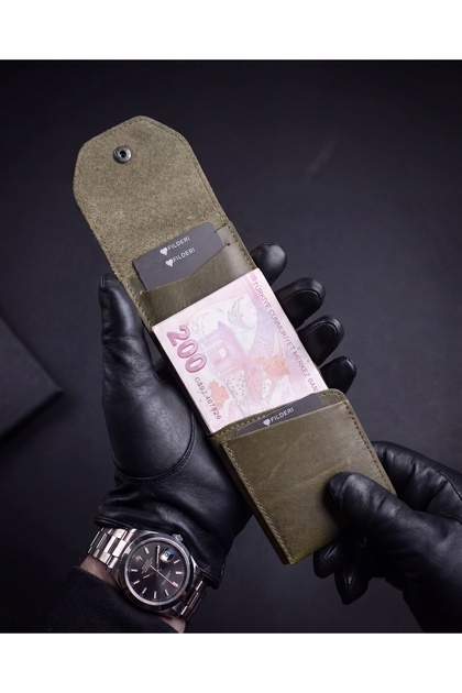 Trend Viral Genuine Leather Practical Wallet with Money Compartment and Card Holder 2142