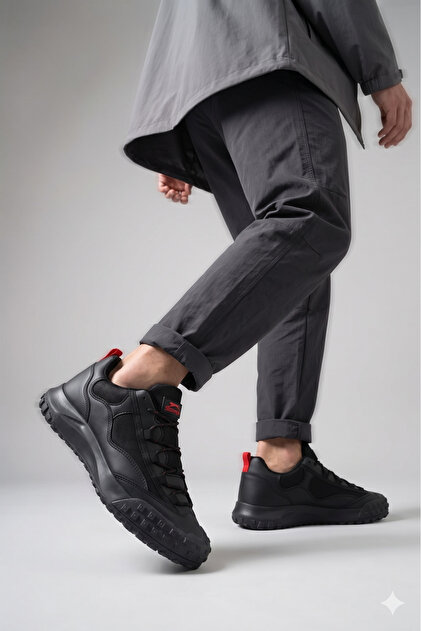 靴 sh Slazenger THERMO Erkek Kadın Unisex Siyah / Kırmızı Outdoor Casual
