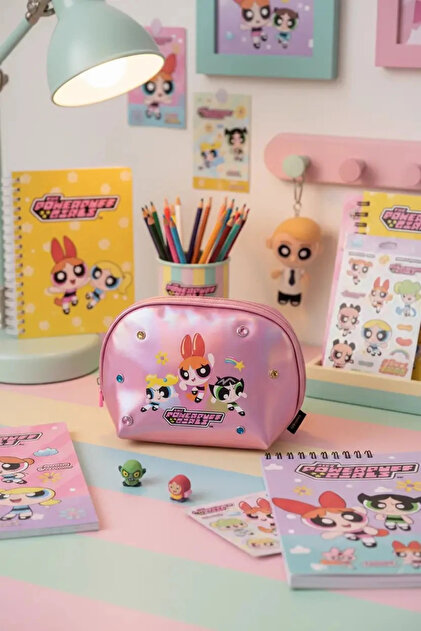 Miniso Powerpuff Girls Lisanslı Taş Süslemeli Parlak Kozmetik