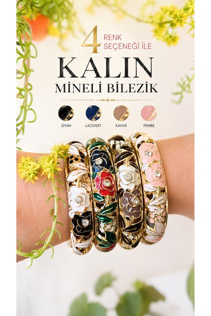 (Kahverengi)Titanyum Çelik Kalın Eşsiz Mineli Bilezik Kadınlara Hediye Doğum günü Hediyesi