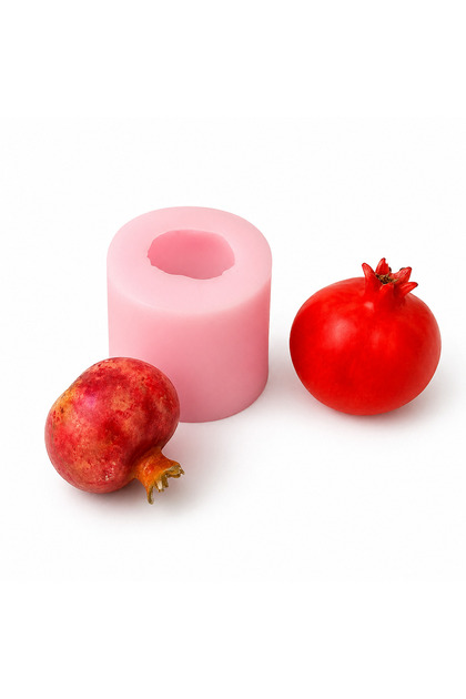 PK1002732 - Silikon Kalıp Mum Kalıbı - Nar Orta Boy