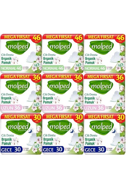 Pure&Soft Hygienic Pads Advantage Pk Normal 138 + Long 108 + Night 90 Total: 336 Pieces