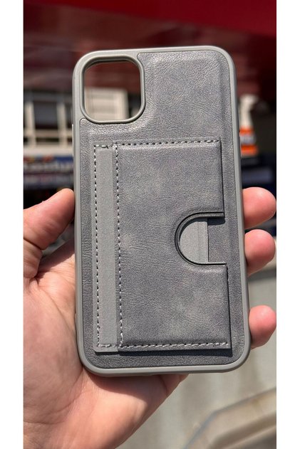 iPhone 11 Case with Velvet Card Holder and Stand