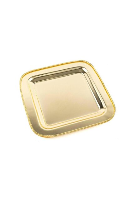 Moor Gold Metal Tray 27X27X2Cm