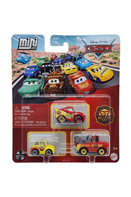 Cars Disney Pixar - Üçlü Mini Racers - Chick Hicks & Lightning