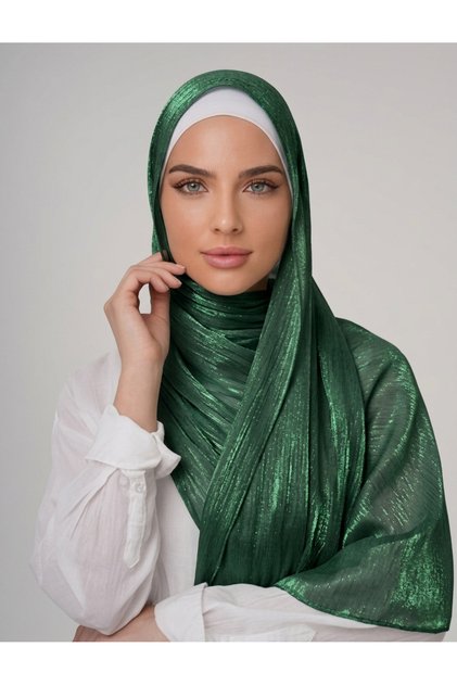ORGANZA SHIMMER ABİYE ÜZERİ PARLAK ŞAL