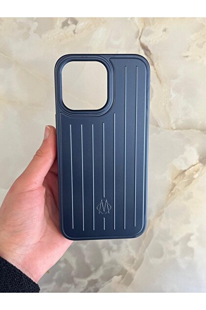ZB Aksesuarda Moda İPHONE 15 Pro Max Uyumlu Rimowa Çizgili Bavul