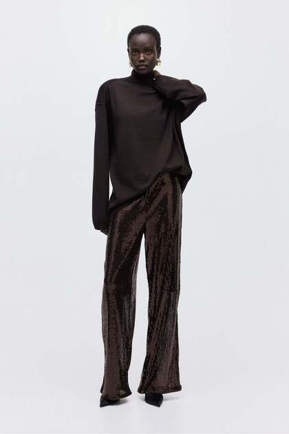 Sequined trousers