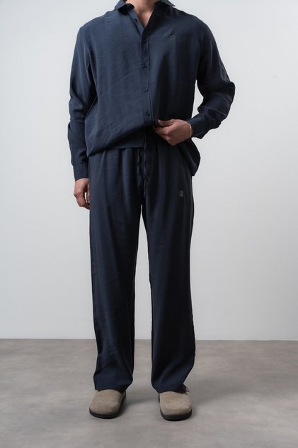 Men's Rs Modal Baggy Pants Navy Blue
