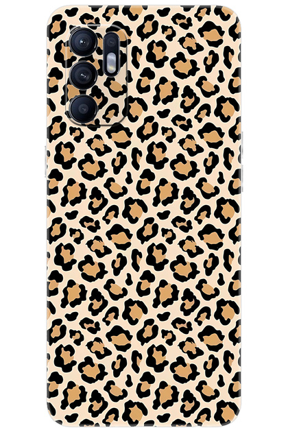 Oppo Reno 6 (CPH2235) Uyumlu Kılıf Desen Baskılı Silikon Leopar Desen STK:743 CP-lRQcGcr