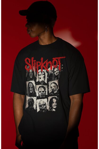 Slipknot Rock Metal Music Band Front Printed Unisex Oversize T-Shirt