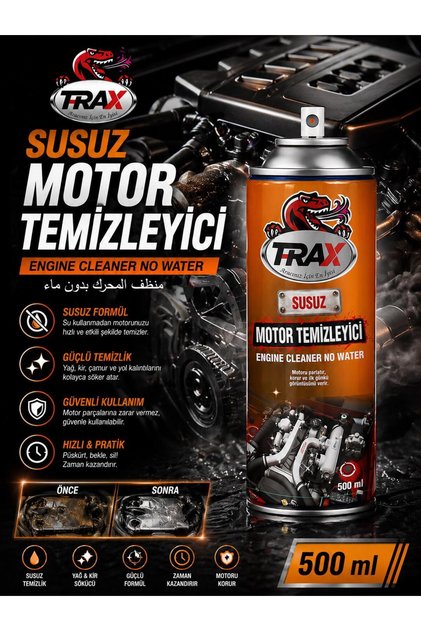 SUSUZ MOTOR TEMİZLEYİCİ SÜPER ETKİLİ PARLATICILI 500 ML