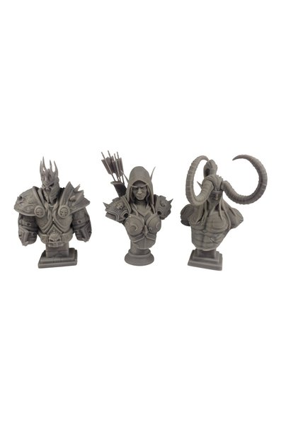 Set figurine World of Warcraft, Blizzard Illidan, Sylvanas si Lich King 9-9-8 cm rasina
