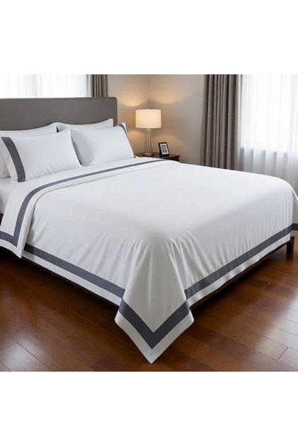100% Cotton Double Duvet Cover Set – Natural and Breathable Fabric