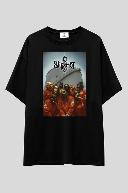 Slipknot T-Shirt | Unisex 100% Cotton Black Metal Band Custom Design Tee