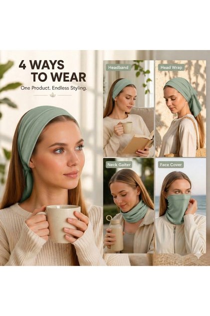 100% Cotton Flexible Soft Outdoor Multi-Purpose Bandana Neck Gaiter