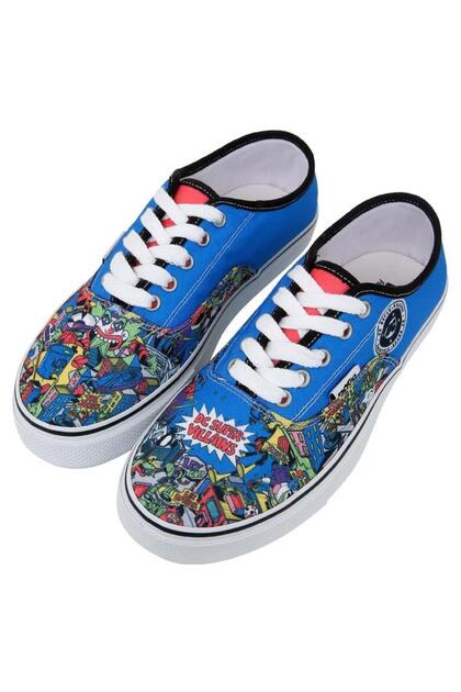 Women's vegan multi-colored sneakers - warner bros dc villains design